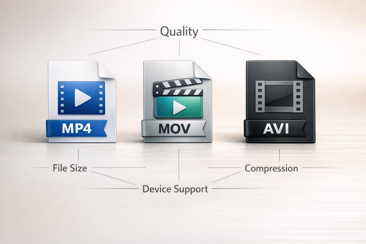 MP4 vs MOV vs AVI: Video Format Comparison Guide